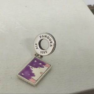 Pandora Disney Postcard “Wish You Were Here” Dangle Charm!